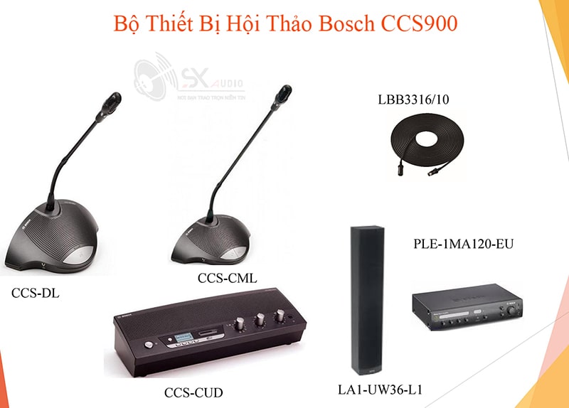 Bộ cấu hình âm thanh Bosch CCS900 chất lượng