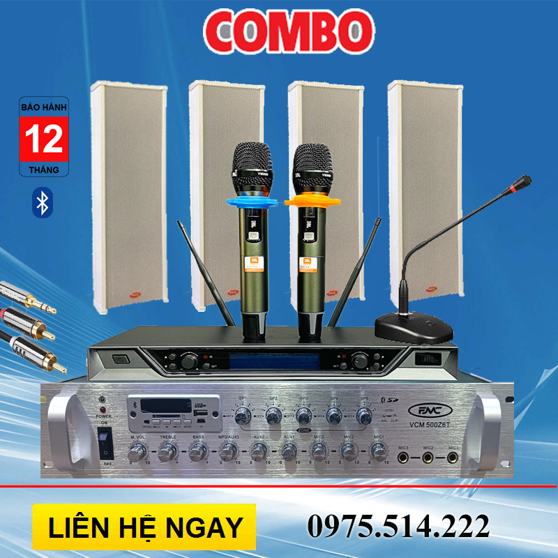 Bộ âm thanh Loa cột treo tường dùng cho phòng học chuyên nghiệp