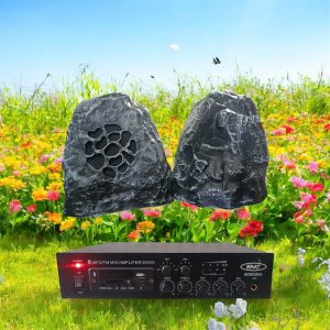 Combo loa sân vườn 2 loa 25w và amply bluetooth